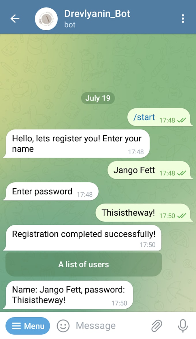 bot telegram and other social networks