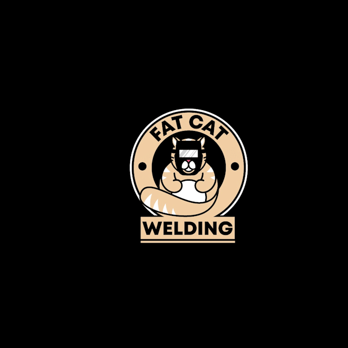 design brilliantly satisfactory fat cat welding logo