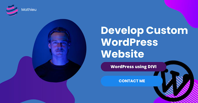 develop custom responsive website design in wordpress and divi