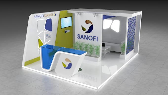 Create Stand Create a 3d stand, that will make your company stand out by Alin_c | Fiverr