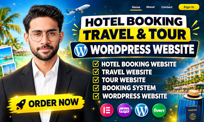do your hotel booking , travel and tour wordpress website