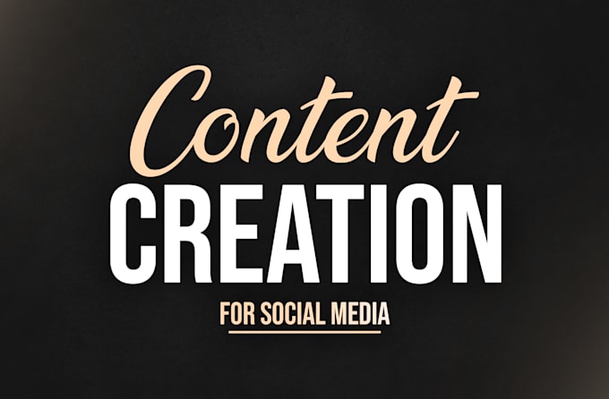 create social media content for a month
