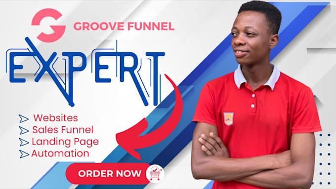 Setup groove sales funnel, groovepages, groove kart, groovefunnel