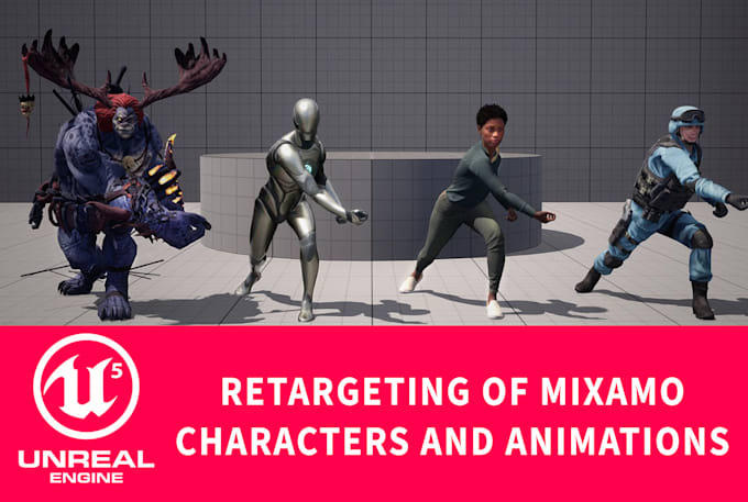 retarget any mixamo animation on third person in ue5