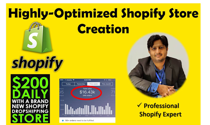build dropshipping shopify website website with SEO