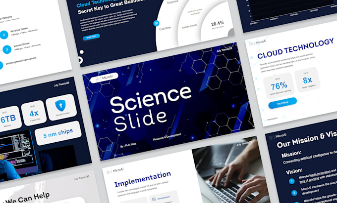 design your science or scientific powerpoint presentation slide