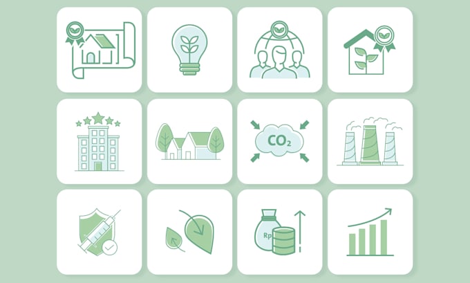 create vector icon design in any style