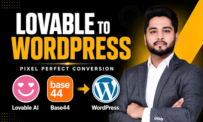 convert base44, lovable and bolt apps to wordpress