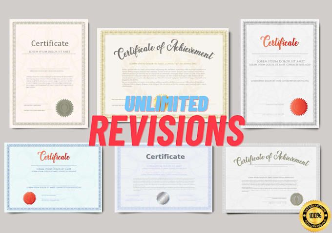 design certificate templates, award certificate or diploma