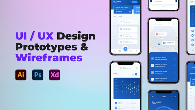 Create custom ui ux design with bespoke wireframes by Prestofox | Fiverr