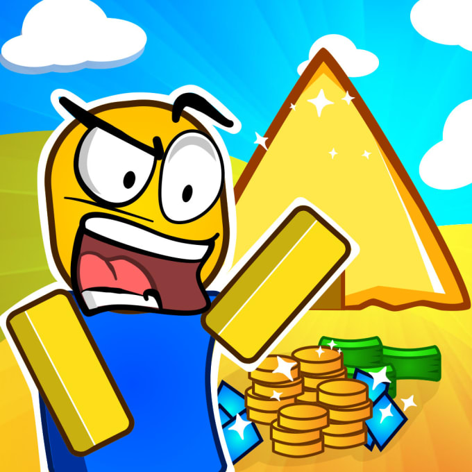 Draw a cartoon roblox icon by Owencorris | Fiverr