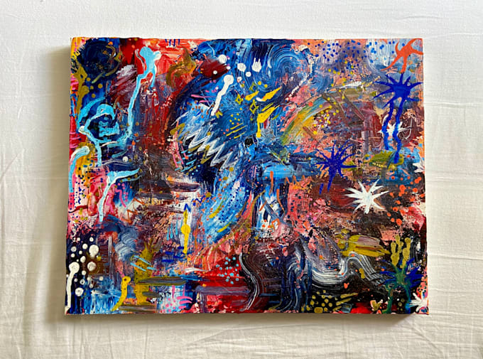 create an abstract piece at request