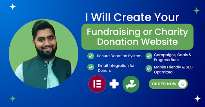 design fundraising website for charity donations