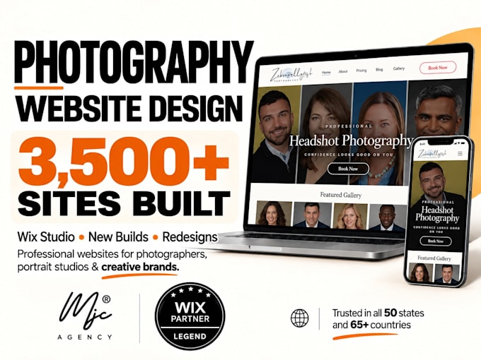 design photography websites on wix studio