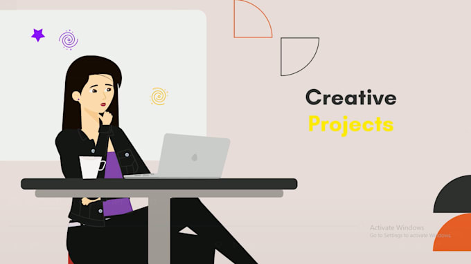 create 2d animated explainer video or 2d animation marketing video