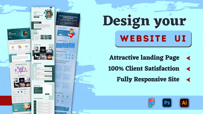 Design responsive react js ui, components, website ui design, and web ...
