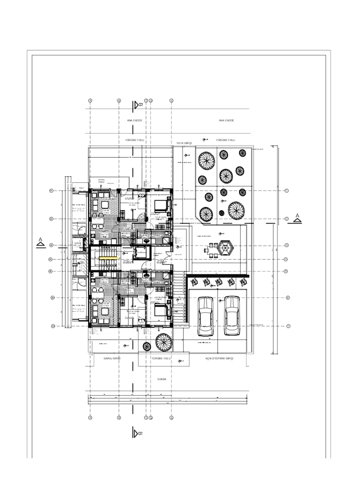 Design architecture autocad floor plans, sections by Zeynepmutluoglu(04)