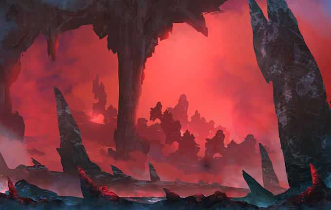 Create environment concept art and game art by Zeahsnyman | Fiverr