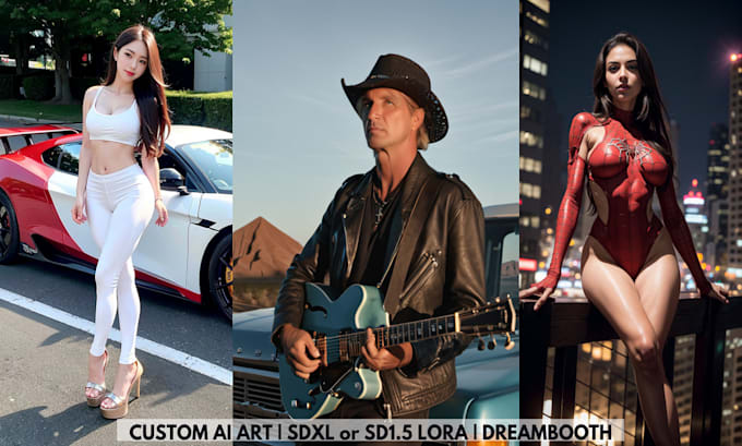 Top 5! I will create any ai art and train sdxl or sd1,5 custom lora model in stablediffusion  for $15