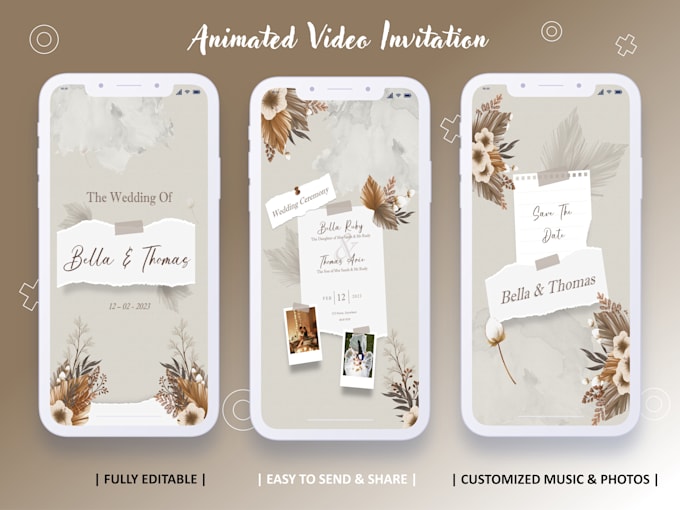 design digital invitations for weddings and events