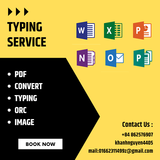 Retyping Examples Professional typing and retyping by Khanhnguyen4405 | Fiverr