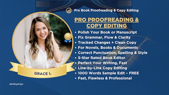 Proofread and copy edit your book, novel, manuscript, or document by ...