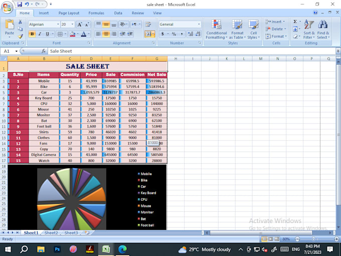 Do any type of work, on microsoft office word, excel, powerpoint ...