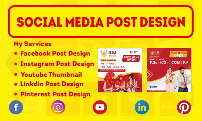 do social media post design, instagram post, and facebook post design