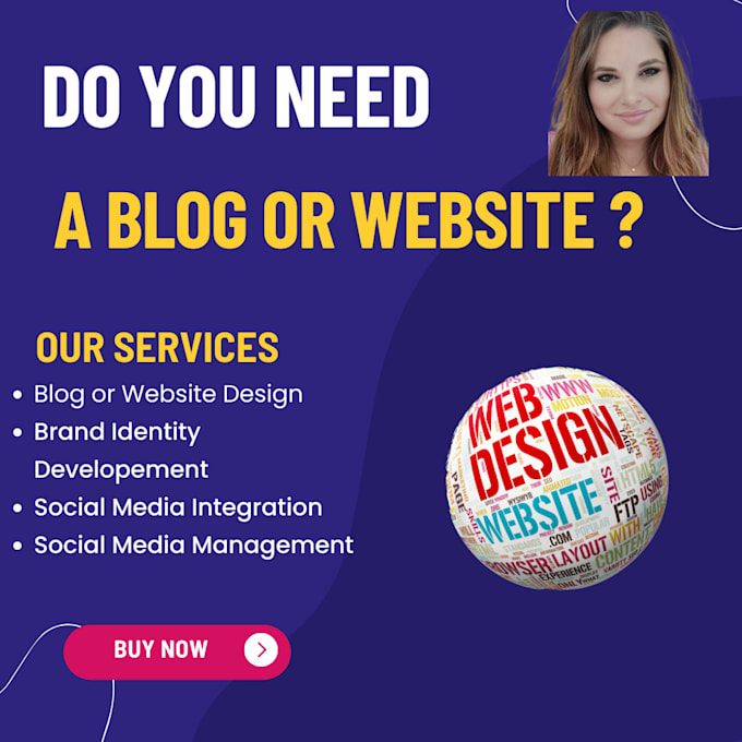 create a blog or website including branding and ecommerce
