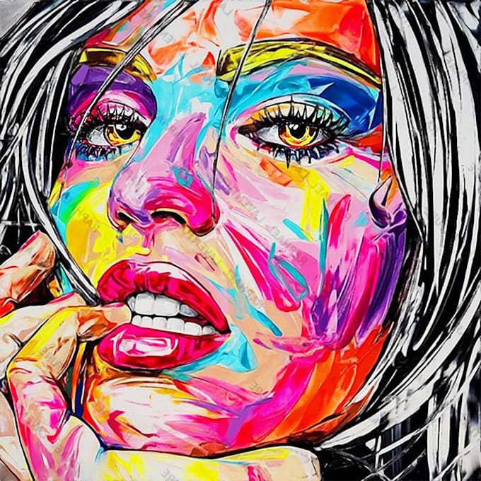 Draw abstract painting art or color abstract art by Leonekathleen56