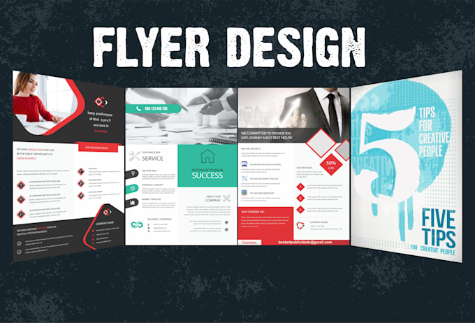 Design unique, eye catching and professional business flyer