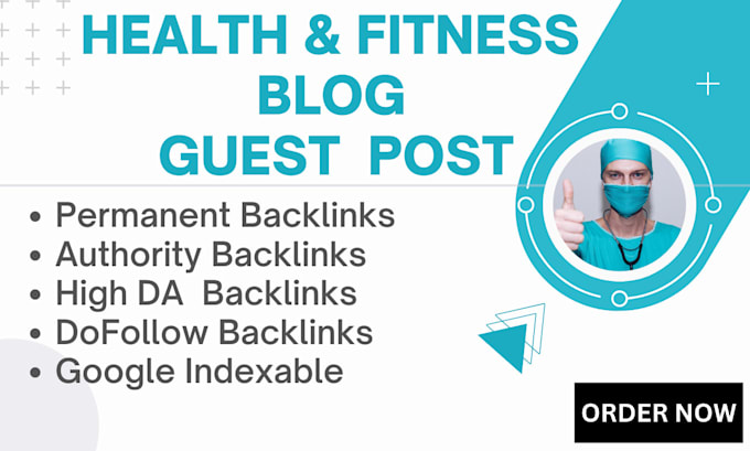 publish health guest post on health and fitness blog with dofollow backlink