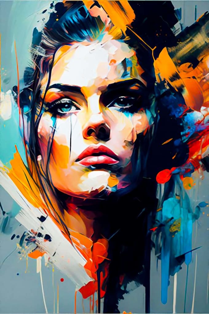 Draw abstract painting art or color abstract art for you by