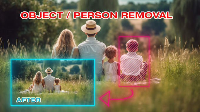 remove persons, objects, edit, clean up using photoshop