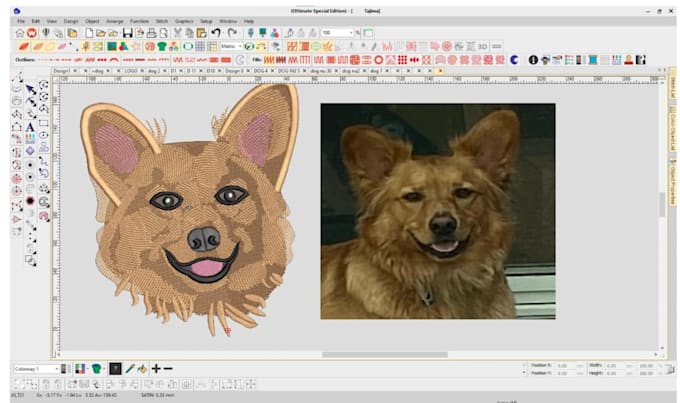 do create embroidery digitizing your dog, cat, and pet face