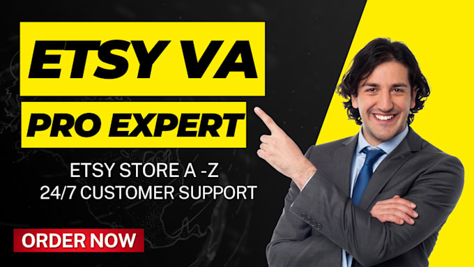 fully manage your etsy store and improve SEO as your VA