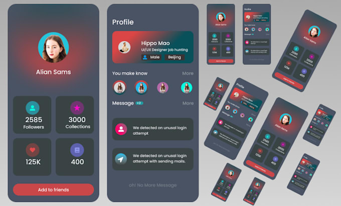 Do mobile app ui ux design in figma and adobe xd by Azizmahar12 | Fiverr