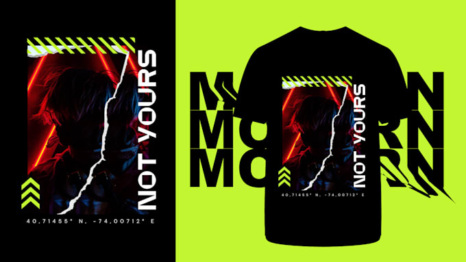 do custom t shirt design and awesome streetwear t shirt illustration