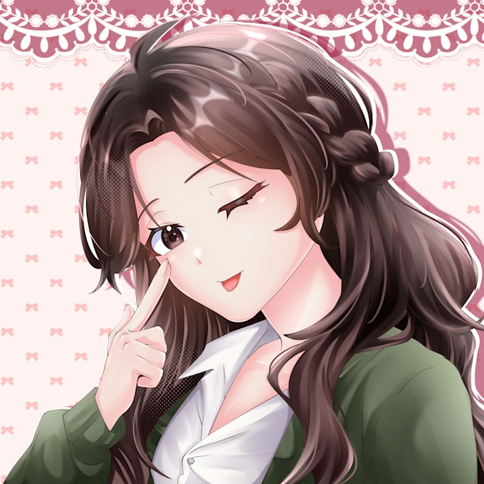 draw anime art and illustration for profile picture or pfp vtuber oc fanart