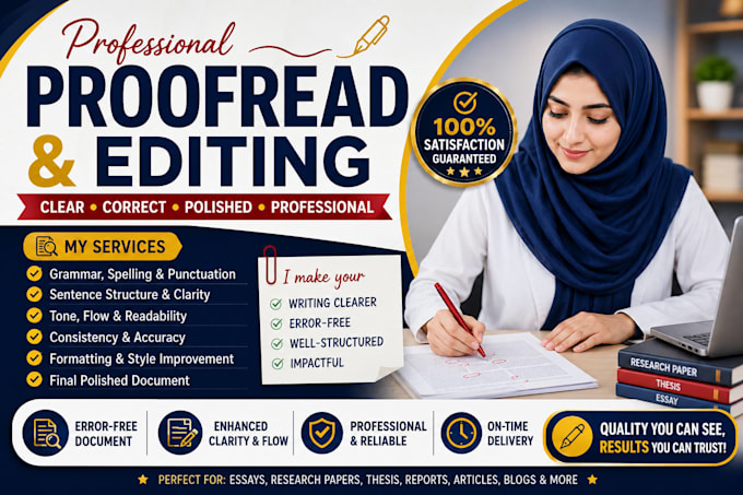 proofread, edit and enhance your text