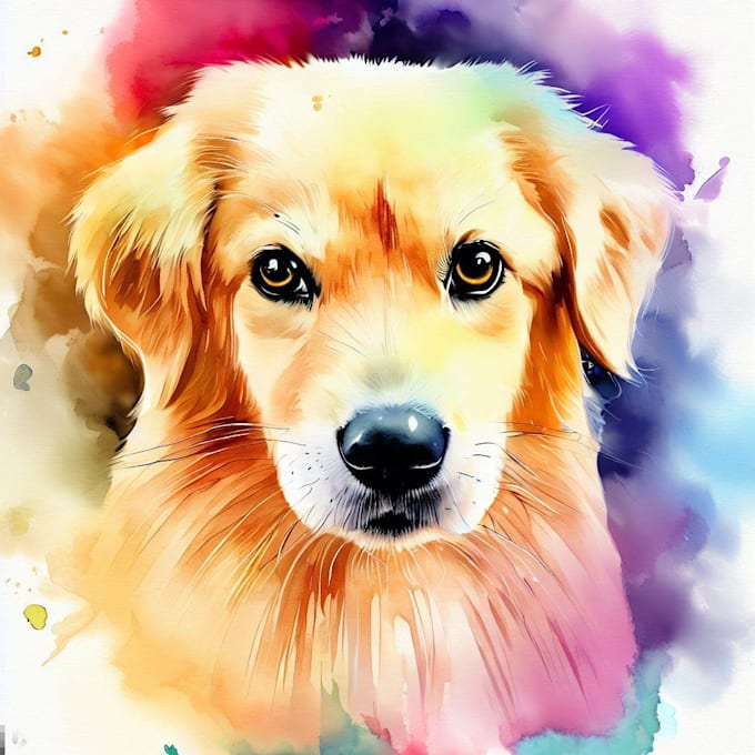Draw a unique watercolor portrait of your pet by Lereesegoodman | Fiverr