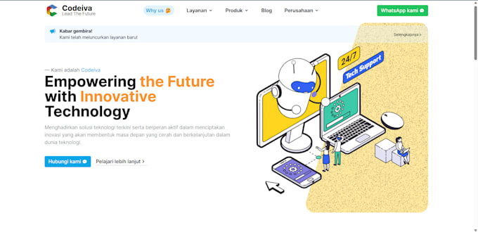 Build an interactive landing page by Lordfarhan Fiverr