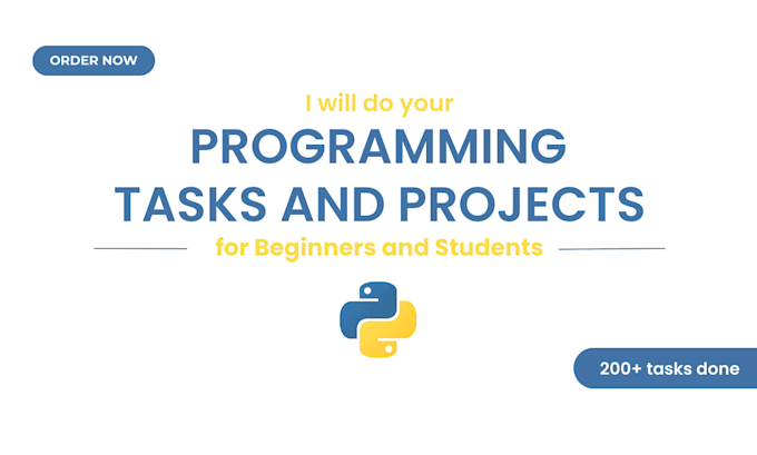 Do your python programming tasks and projects by Czarinak | Fiverr