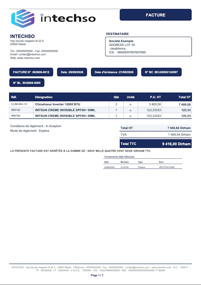 dolibarr custom PDF template module design