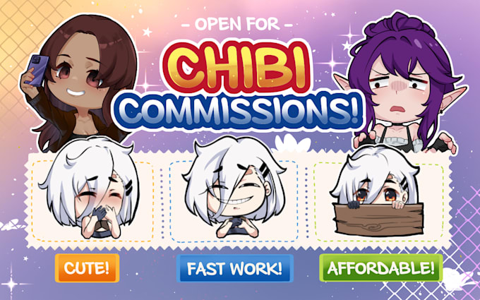 draw cute chibi anime style sticker emoji