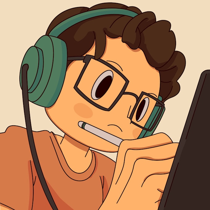 draw a cute portrait avatar or profile icon for you