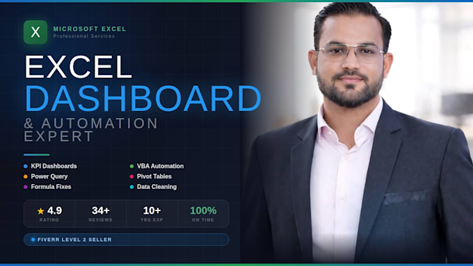 create excel spreadsheets, formulas, assignments, charts, dashboards