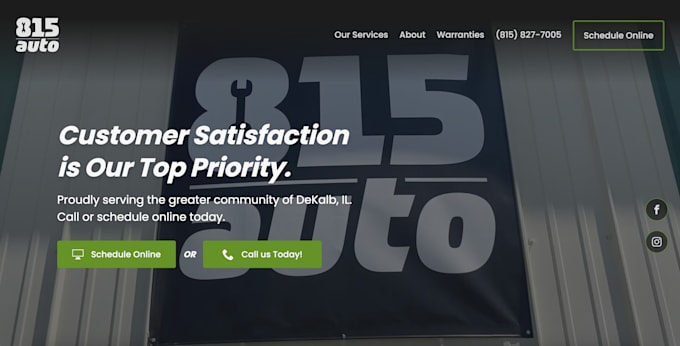 build a custom landing page or website with free hosting