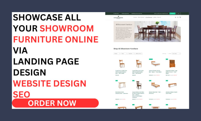 Website that sells showroom furniture deals