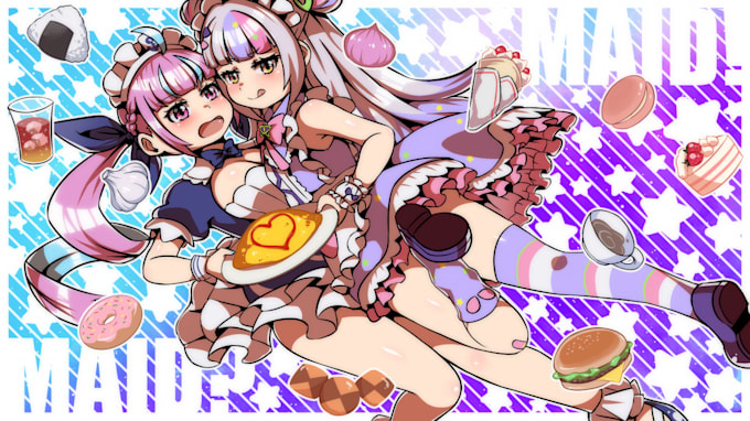 draw kawaii anime illustration for you